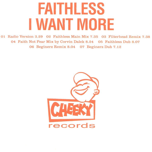 Faithless : I Want More (CD, Single, Promo)