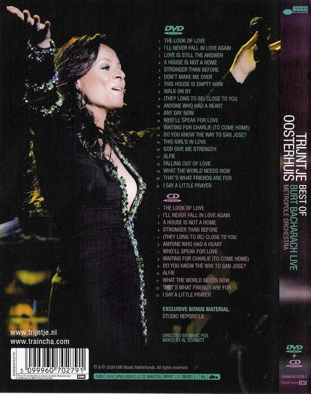Trijntje Oosterhuis | Metropole Orchestra Conducted By Vince Mendoza : Best Of Burt Bacharach Live (DVD, Multichannel, PAL + CD, Comp)