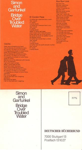 Simon & Garfunkel : Bridge Over Troubled Water (Eine Probe Für Sie. Aus Der LP Vom Deutschen Bücherbund.) (Flexi, 7", S/Sided, Club, Mixed, Promo)