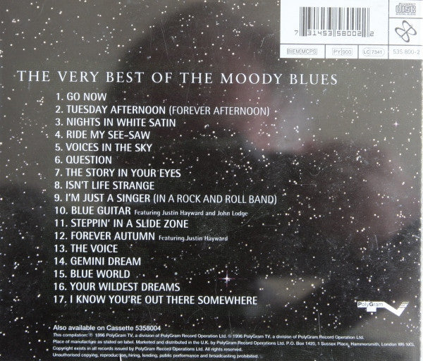 The Moody Blues : The Very Best Of The Moody Blues (CD, Comp, RM)