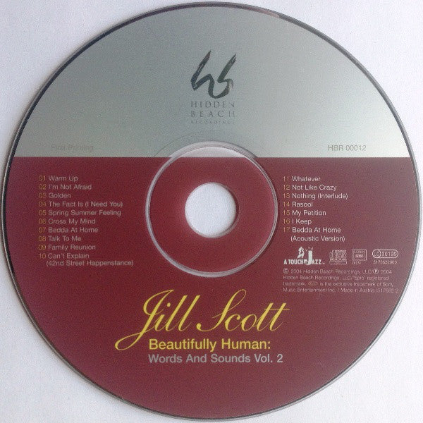 Jill Scott : Beautifully Human: Words And Sounds Vol. 2 (CD, Album)