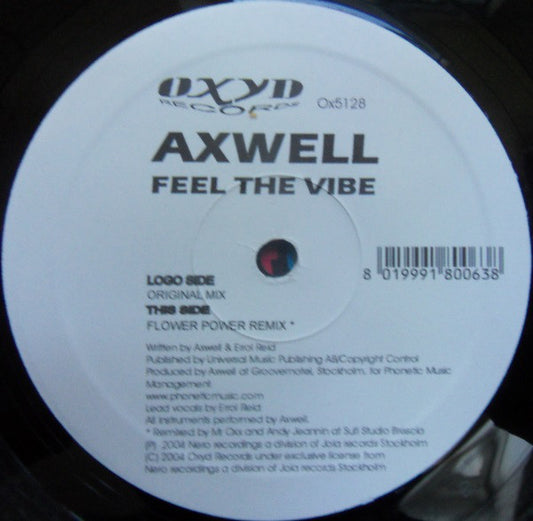 Axwell : Feel The Vibe (12")