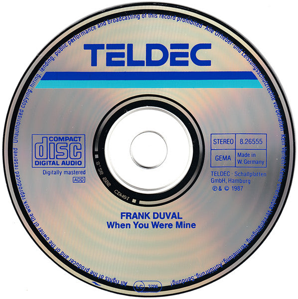Frank Duval : When You Were Mine (CD, Album)