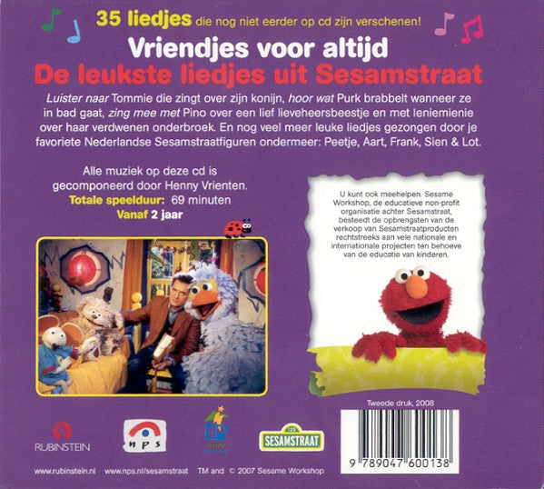 Sesamstraat : Vriendjes Voor Altijd (De Leukste Liedjes Uit Sesamstraat) (CD, Album, Dig)