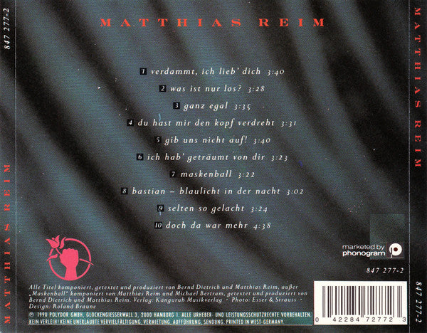 Matthias Reim : Reim (CD, Album)