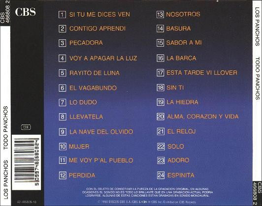 Trio Los Panchos : Todo Panchos (Las 24 Grandes Canciones) (CD, Comp)