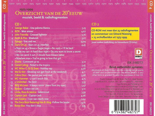 Various : Overzicht Van De 20ste Eeuw (Muziek, Beeld & Radiofragmenten) - 1975 - 1999 (CD, Comp + CD-ROM)