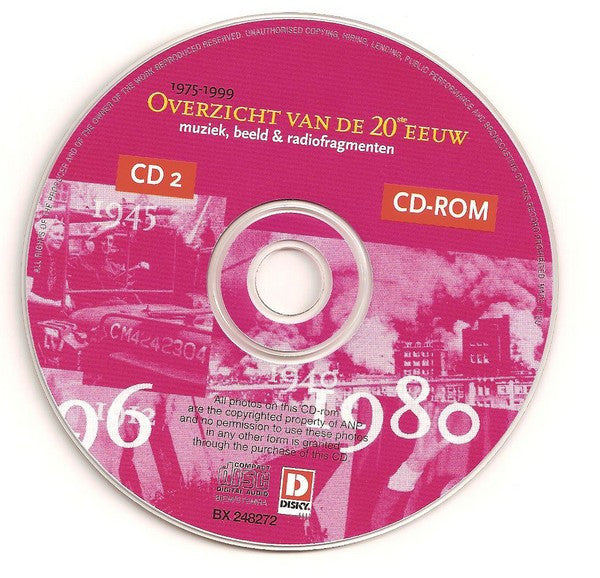 Various : Overzicht Van De 20ste Eeuw (Muziek, Beeld & Radiofragmenten) - 1975 - 1999 (CD, Comp + CD-ROM)