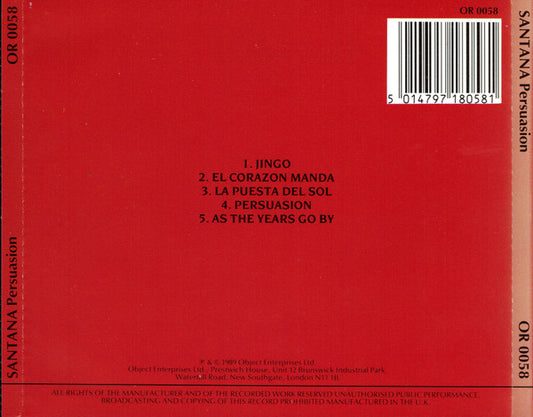 Santana : Persuasion (CD, Comp)