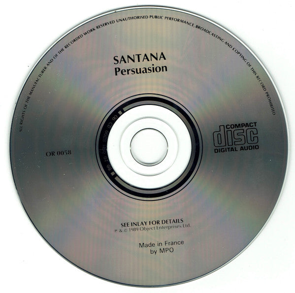 Santana : Persuasion (CD, Comp)