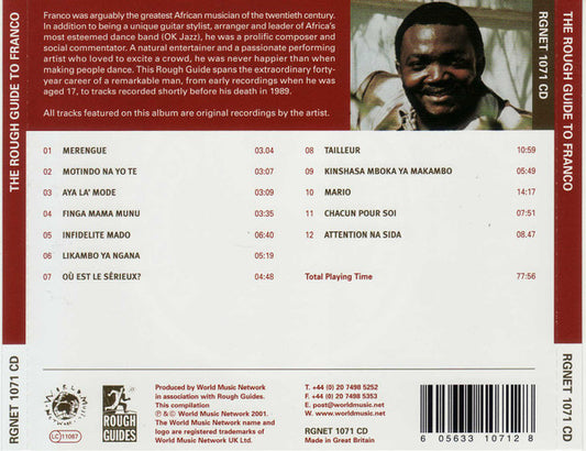 Franco : The Rough Guide To Franco: Africa's Legendary Guitar Maestro (CD, Comp)