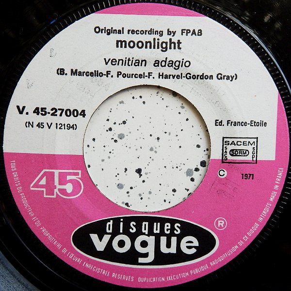 Moonlight (12) : Venitian Adagio (7", Single)