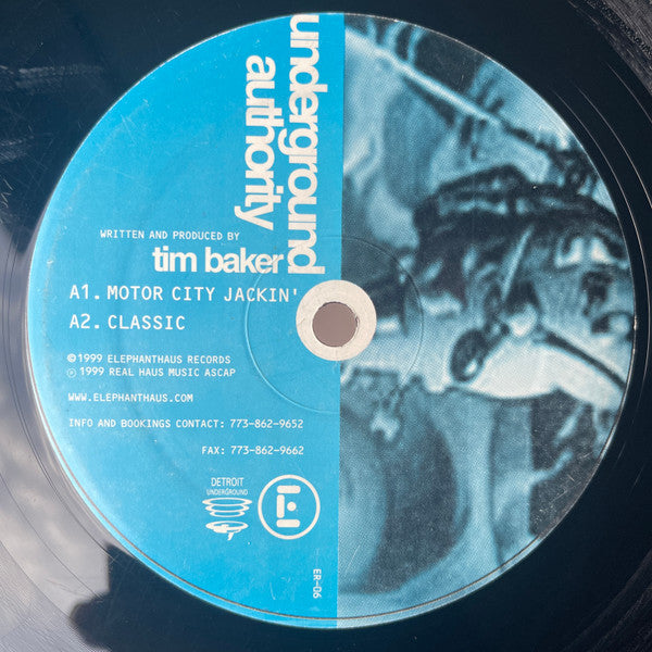Tim Baker : Underground Authority (12")