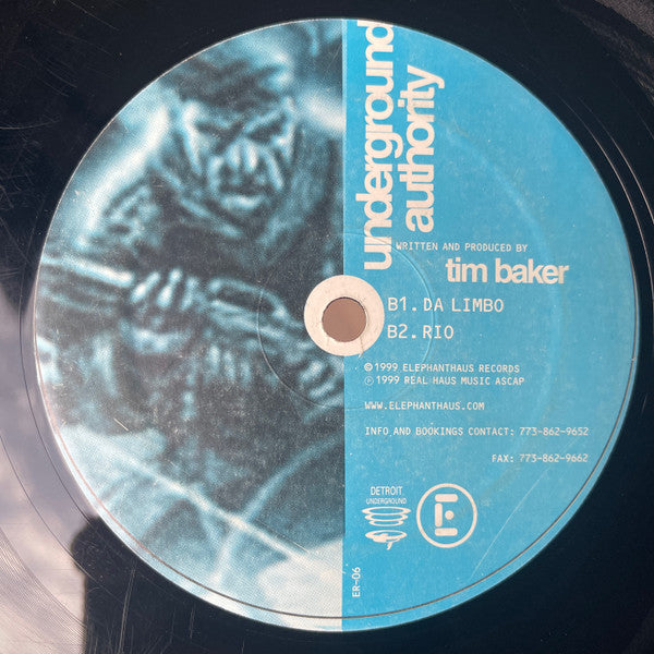 Tim Baker : Underground Authority (12")