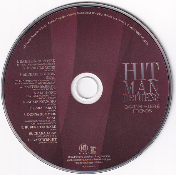 David Foster : Hit Man Returns (David Foster & Friends) (CD, Album + DVD-V, NTSC)