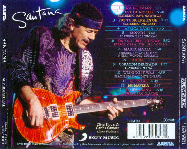 Santana : Supernatural (CD, Album, RE)
