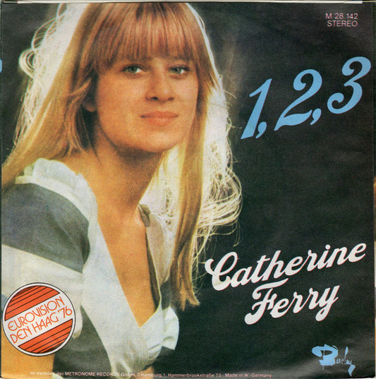 Catherine Ferry : 1, 2, 3 (7", Single)