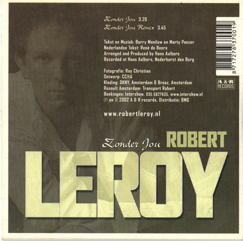 Robert Leroy : Zonder Jou (CD, Single)
