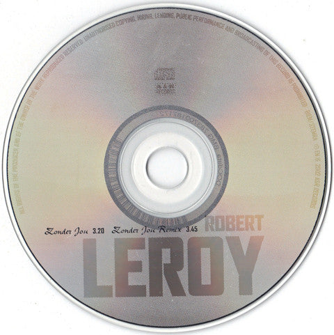 Robert Leroy : Zonder Jou (CD, Single)