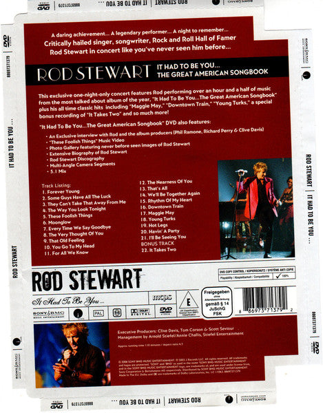 Rod Stewart : It Had  To Be You... The Great American Songbook (DVD-V, Copy Prot., RE)