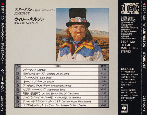 Willie Nelson : Stardust (CD, Album)