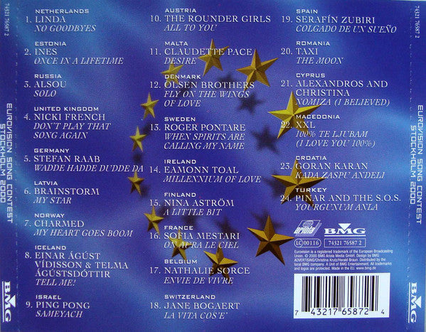 Various : Eurovision Song Contest Stockholm 2000 (CD, Album, Comp)