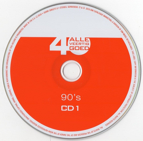 Various : Alle 40 Goed - 90's (2xCD, Comp)