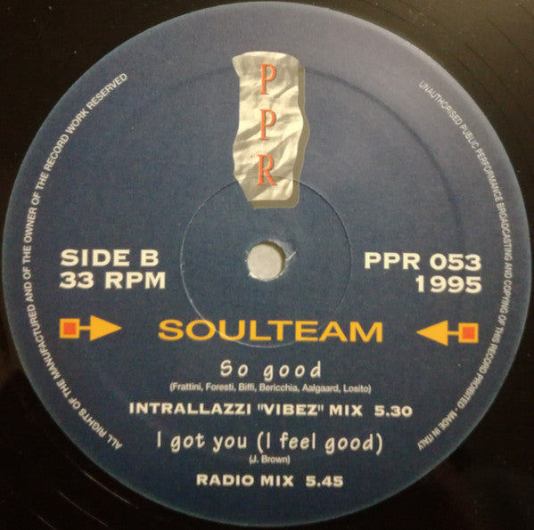 Soulteam : I Got You (I Feel Good) (12")