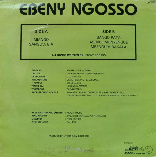 Ebeny Ngosso : Miango (LP)