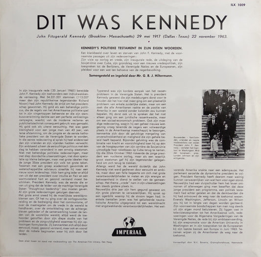 No Artist : Dit Was Kennedy (LP)