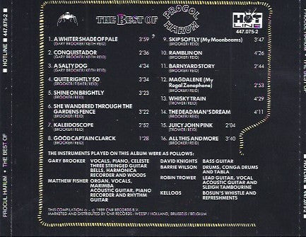 Procol Harum : The Best Of (CD, Comp)
