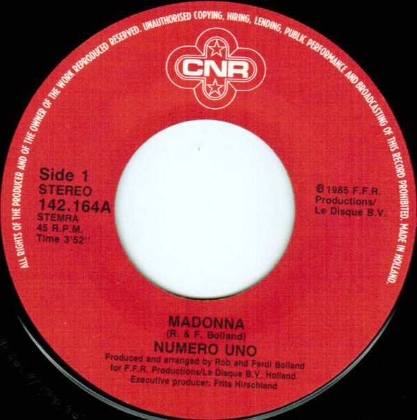 Numero Uno : Madonna (7", Single)