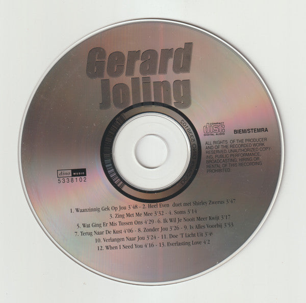 Gerard Joling : Zing Met Me Mee (CD)