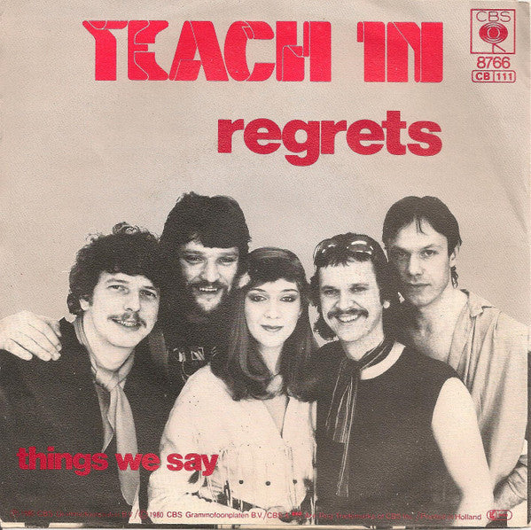 Teach-In : Regrets (7", Single)