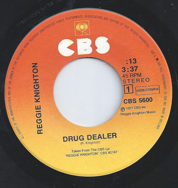 Reggie Knighton : Drug Dealer (7", Single)