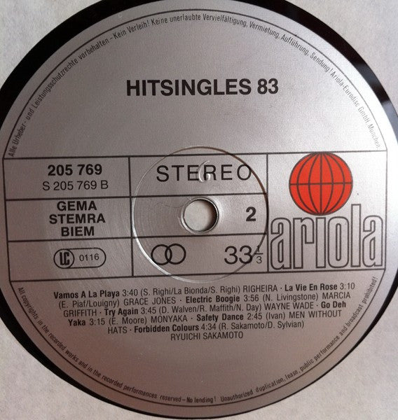 Various : Hitsingles '83 (LP, Comp)