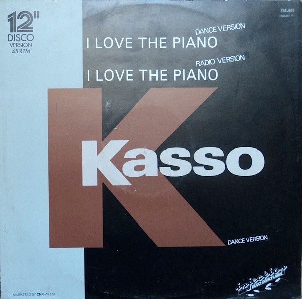 Kasso : I Love The Piano (12")