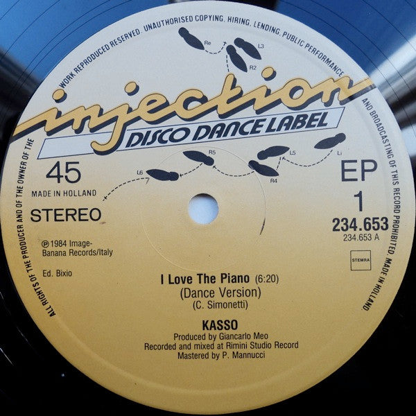 Kasso : I Love The Piano (12")