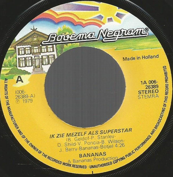 Bananas (5) : Ik Zie Mezelf Als Superster (7")