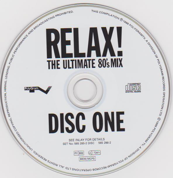 Various : Relax! The Ultimate 80's Mix (2xCD, Mixed, RP)