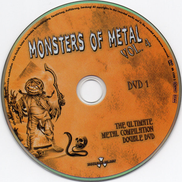 Various : Monsters Of Metal (The Ultimate Metal Compilation Vol. 4) (2xDVD-V, Comp, PAL)