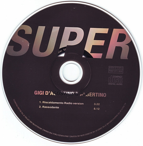 Gigi D'Agostino & Albertino : Super (CD, Single, Car)