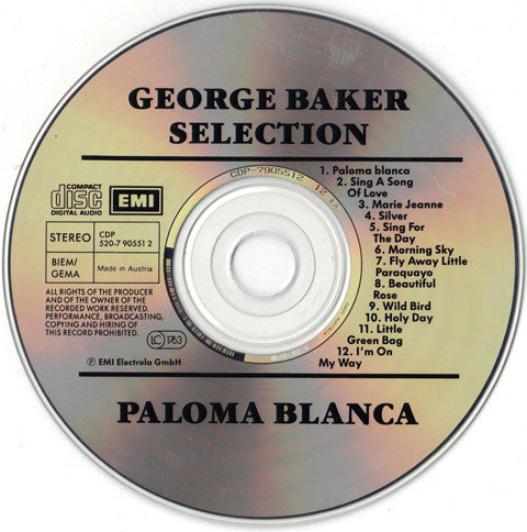 George Baker Selection : Paloma Blanca (CD, Comp)