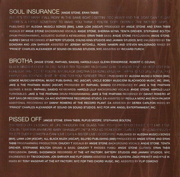 Angie Stone : Mahogany Soul (CD, Album)