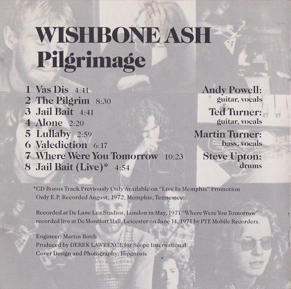 Wishbone Ash : Pilgrimage (CD, Album, RE)