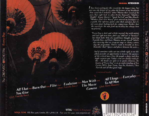 The Cinematic Orchestra : Every Day (CD, Album)