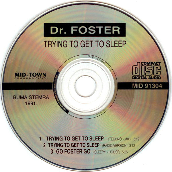 Dr. Foster : Trying To Get To Sleep (CD, Maxi)