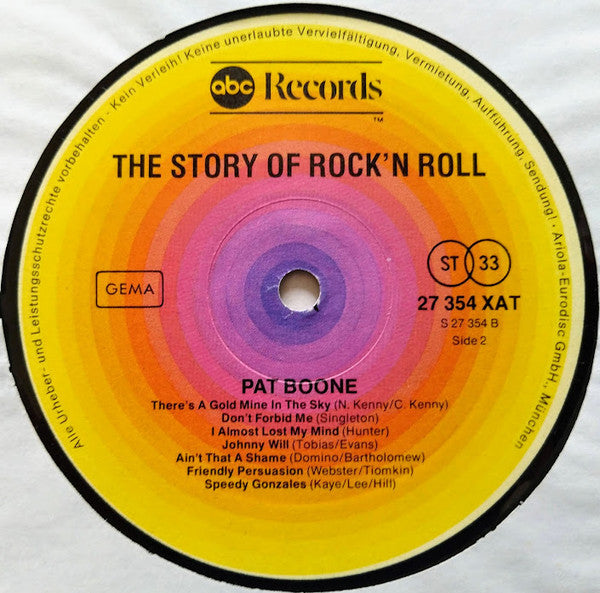 Pat Boone : The Story Of Rock And Roll (LP, Comp)