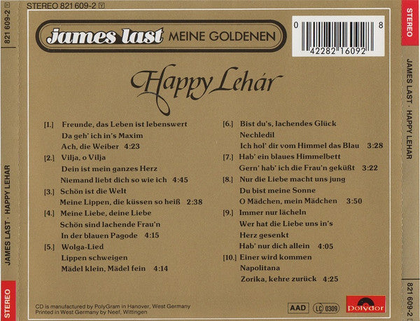 James Last : Happy Lehár (CD, Album, P/Mixed, RE)
