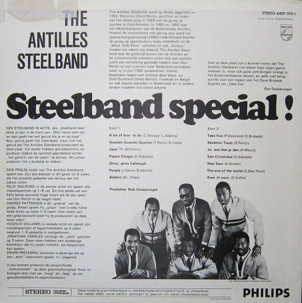 The Antilles Steelband : Steelband Special! (LP, Album)